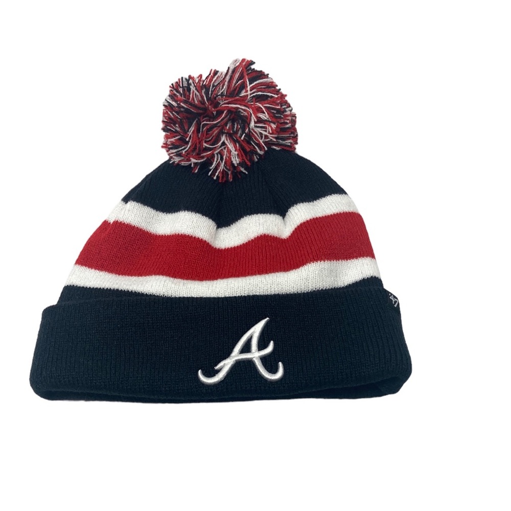 Atlanta Braves Logo‎ Pom Beanie Hat Cap
